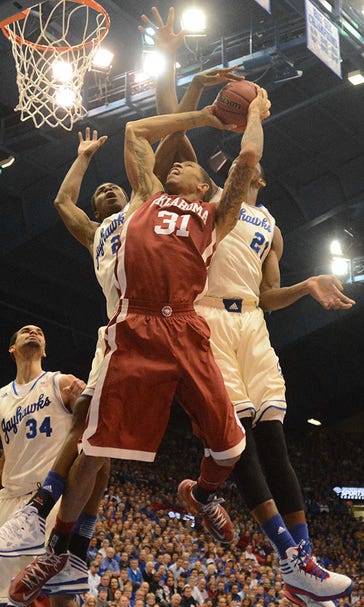 No. 5 Kansas beats Oklahoma 83-75 for Big 12 title
